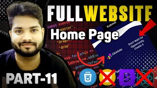 Full website Development🔥 Part11  Complete Projects webdesignCodeDynamo2456 [upl. by Yordan]