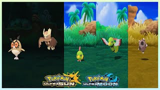 Pokemon UltraSun amp UltraMoon  HoothootNoctowlNatuXatu amp Minior Locations [upl. by Cid]