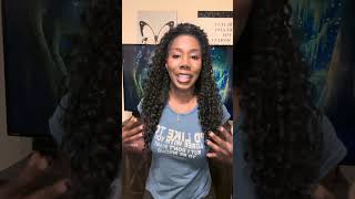 Mastermix Organique Water Curl Hair Review  Half up and Half down ponytail  Cruise Ready Hair [upl. by Tibold]