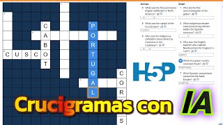 Transforma tu Clase con H5P Crea Crucigramas con IA en Pocos Pasos [upl. by Otreblide187]