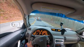 Ripping G35 at Tail of The Dragon  POV Drive  LOUD EXHAUST [upl. by Wyne]