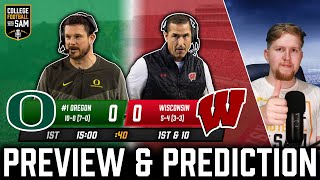 Oregon vs Wisconsin Preview amp Prediction 2024 [upl. by Aisinoid]