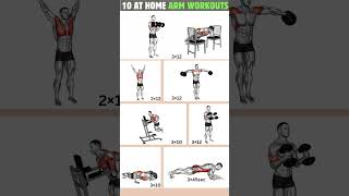 Top 10 Arm Workouts At Home workout armworkout [upl. by Brewster]