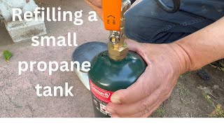 Propane Refill Adapter for 1 lb from CV LIFE Save money by refilling your 1 pound propane gas tank [upl. by Buckley]