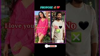 Propose and reject shorts trending alluarjun love romantic reels bollywood song shortsfeed [upl. by Arria]