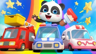 Transportation with Colors  Learn Colors  Nursery Rhymes amp Kids Songs  BabyBus  Cars World [upl. by Carolina]