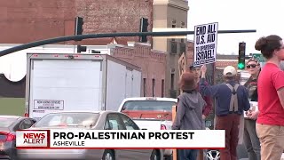 ProPalestinian protest held in downtown Asheville [upl. by Mazel]