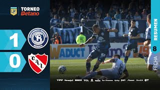 INDEPENDIENTE RIVADAVIA 1  0 INDEPENDIENTE  Resumen del partido  TorneoBetano 2024 [upl. by Noyek980]