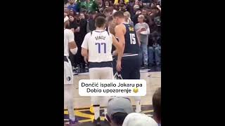 Pazi mali sta radis 😂 nikolajokic lukadoncic kosarka srbija basketball nba [upl. by Anaeirb175]