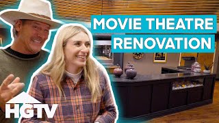 Jasmine amp Ty Renovate A SmallTown Movie Theatre  Home Town Kickstart [upl. by Arahk]