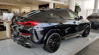 2022 BMW X6 Black Color  Wild Luxury SUV  Exterior and Interior Walkaround [upl. by Stone]