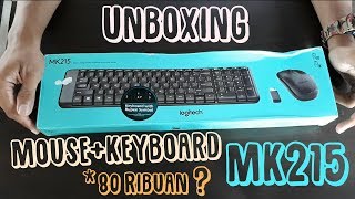 Logitech MK215 mouse  keyboard Unboxing Bahasa Indonesia [upl. by Nnylakcaj]