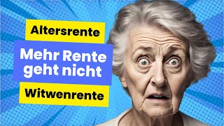 Mehr Rente geht nicht  höchste Altersrente und Witwenrente in Deutschland [upl. by Annaet59]