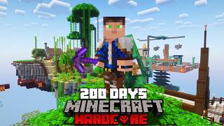 200 Days of Skyblock Infinite in Minecraft Hardcore [upl. by Lumbye95]