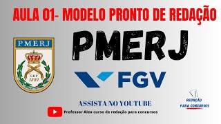 PMERJ  FGV Redação pmerj fgv [upl. by Naicul938]