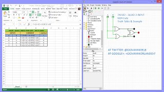 74LS02  NOR Gate  Truth Table amp Example [upl. by Giarg]