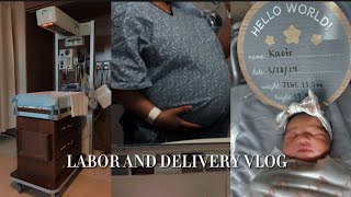 VLOG Labor and delivery  21 year old 2nd time parents  2under2  Induced at 39 weeks pregnant [upl. by Joelie]