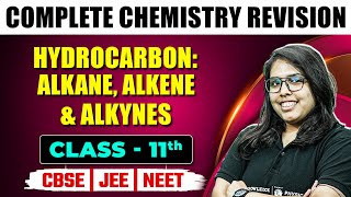 HYDROCARBON ALKANE ALKENE amp ALKYNES Part 2  Complete Chapter Revision  Chemistry  Class 11 [upl. by Airdna]