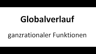 Globalverhalten ganzrationaler Funktion [upl. by Miehar165]