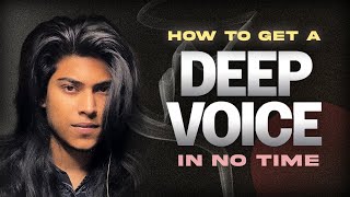 How to get a Deep Voice  Genuine exercises that WORK  Vishesh Milind [upl. by Akimahs550]