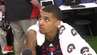 Glen Rice Jr Draft Combine Interview [upl. by Eadie]