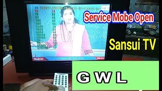 How To Open Service Mode in Crt Sansui TV For All Setting [upl. by Kehsihba]