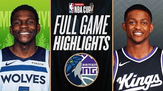 TIMBERWOLVES at KINGS  EMIRATES NBA CUP 🏆  FULL GAME HIGHLIGHTS  November 15 2024 [upl. by Ellac]