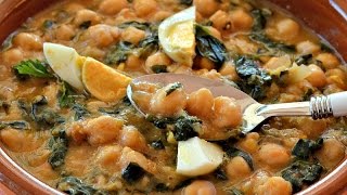 Potaje de Garbanzos con Espinacas y Picada de Almendras [upl. by Ellyn488]