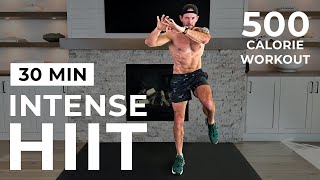 30 Min Intense HIIT Workout For Fat Burn amp Cardio No Equipment No Repeats [upl. by Darsie802]