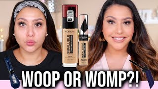 LOREAL FRESH WEAR FOUNDATION amp FULL WEAR CONCEALER  WOOP OR WOMP [upl. by Inavoig]