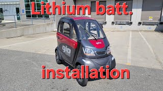 Gio Golf Lithium batteries installation [upl. by Swartz]