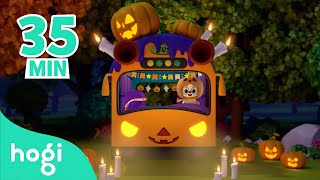 🎃👻🚍Wheels on the Halloween Bus  Halloween Sing Along amp Learn Colors compilation  Pinkfong amp Hogi [upl. by Tol]