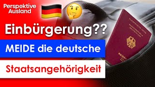 Neue DoppelpassRegelung 2024 Deutsche Staatsbürgerschaft VERMEIDEN [upl. by Neisa]