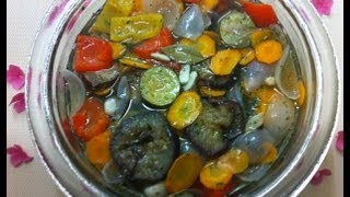 Receta Escabeche Mixto de Verduras delicioso muy facil  La Cocinadera [upl. by Aikram]