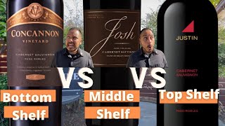 How different are Top Shelf VS Bottom Shelf Wines 2018 Cabernet Sauviugnon Paso Robles Review [upl. by Brelje111]