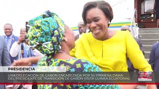 NOTICIAS ASONGA 1132024 LA PRIMERA DAMA GABONESA VISITA GUINEA ECUATORIAL POR PRIMERA VEZ [upl. by Nanor439]