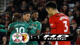 Watford vs Southampton 11 Premier League 23042019 [upl. by Yenahteb]