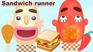 Sandwich Runner  Gameplay Walkthrough  All Levels Ios Android Level 286289 [upl. by Nnaillek]