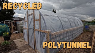 Finally Finished The Recycled Polytunnel Build [upl. by Ardnahcal]