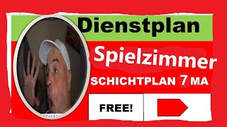 Kita spielzimmer dienstplansystem 7 pädagogische Mitarbeiterplanung [upl. by Marelda]