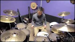 「ATTITUDE TO LIFE」 Donten ni Warau ED drum cover [upl. by Htial]