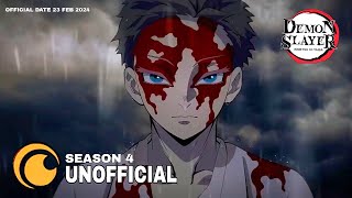 DEMON SLAYER quotSEASON 4quot TRAILER  HASHIRA TRAINING ARC  UNOFFICIAL  TANTMedia [upl. by Steffie]