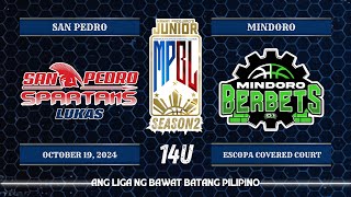 Junior MPBL Season 2  San Pedro Spartans vs Mindoro Berbets  14U [upl. by Northrup]