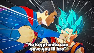 When GOKU and SUPERMAN ran the greatest DEATH BATTLE fade of all time [upl. by Urbas]