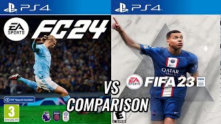 EA FC 24 Vs FIFA 23 PS4 [upl. by Niwdla333]