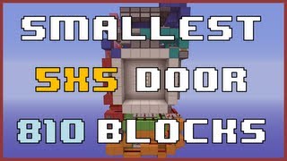 Smallest 5x5 Piston Door Ever 810 Blocks Showcase with Dico [upl. by Elagibba]