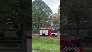 Brandweer vertrekt van brandlucht in venlo centrum [upl. by Valerle]