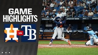 Astros vs Rays Game Highlights 81224  MLB Highlights [upl. by Langbehn]