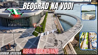 Beograd na vodi  asfaltiranje staze Mostic ispod Kule otvoren u subotu beograd [upl. by Esenej]