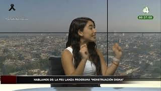 Zoe García habla sobre la FEU lanza programa “menstruación digna” [upl. by Nellek]